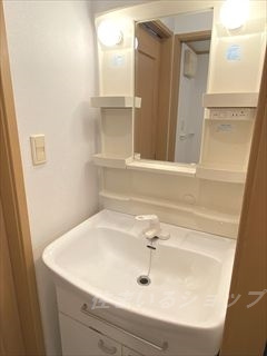 広島市安佐北区深川２丁目のアパートの洗面所|洗面化粧台