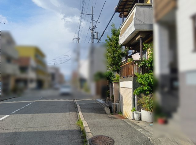 南武庫之荘2丁目　土地の前面道路含む現地写真