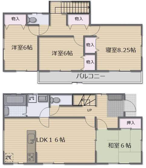 【間取り】 | 前橋市下細井町　中古住宅