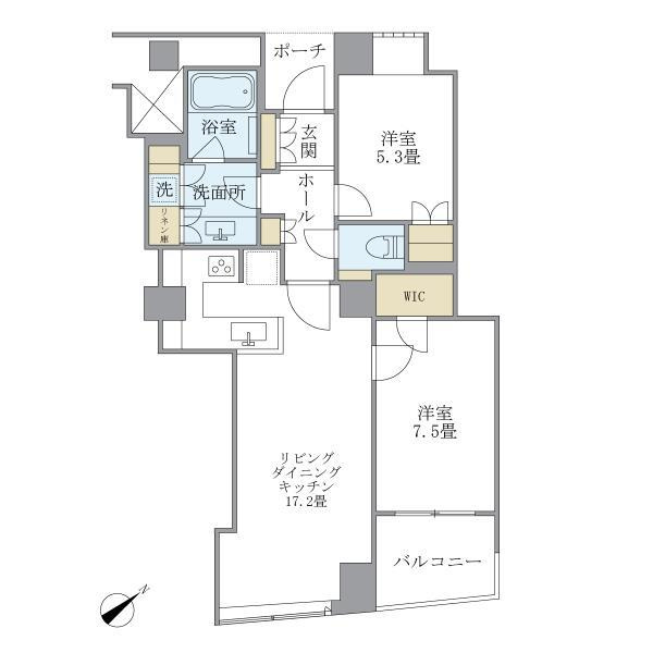 品川Ｖタワー　タワー棟の間取り