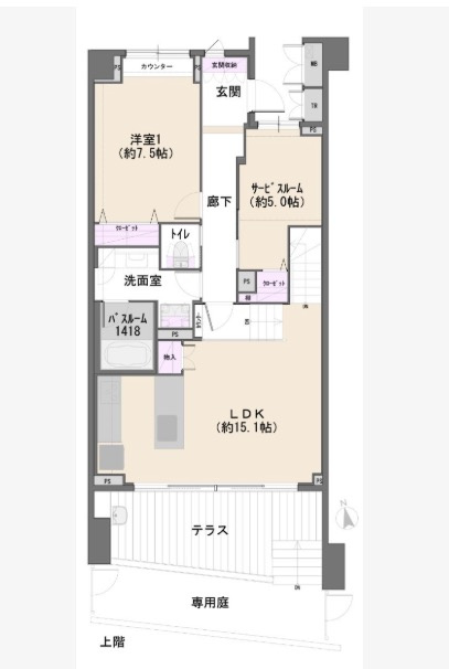 ★仲介手数料無料★ディアクオーレ中野文園（メゾネットタイプ・専用駐車場付き）