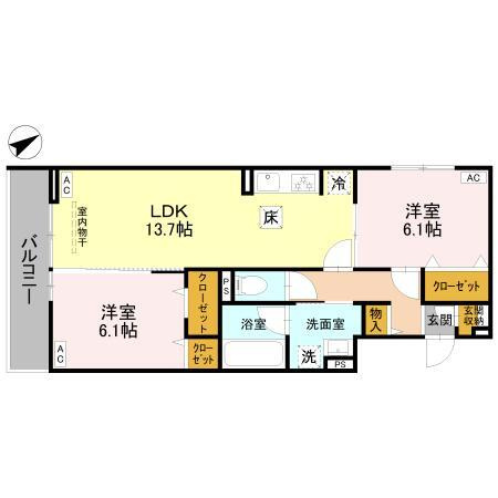 D-Gran本町の間取り