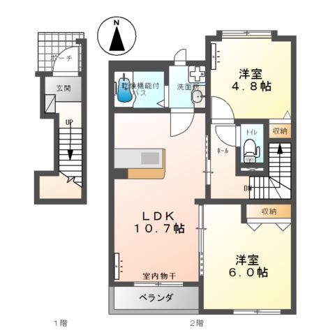 【間取り】 | ディアフォレストⅡ