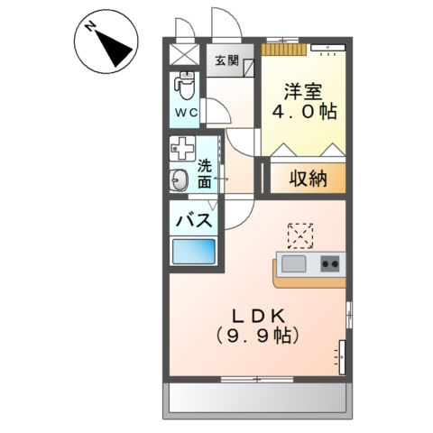 【間取り】 | グランディールⅢ