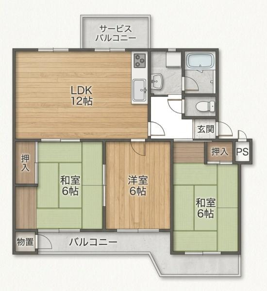 関屋あしびハイツ １１号棟