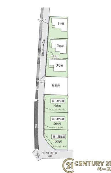 大和高田市大字市場の新築一戸建の区画図|■こちらの物件は２号棟です！■