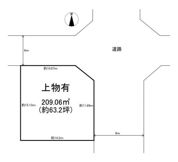 北葛城郡王寺町本町５丁目　建築条件なし土地