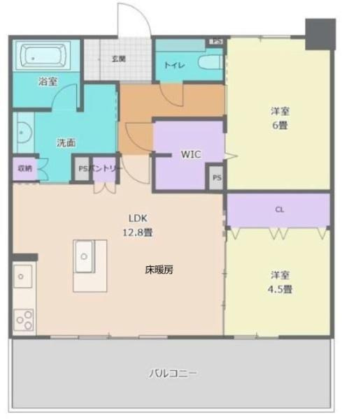 エステムコート和歌山Cityステーションフロントの間取り