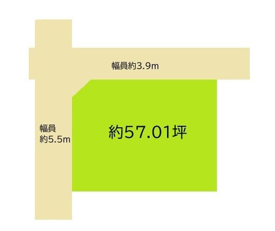 和歌山市島橋北ノ丁の売地の土地図
