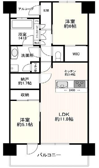 シャリエ和歌山大学前ヴェリテの間取り