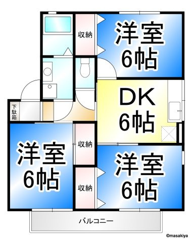 ファミールＦの間取り