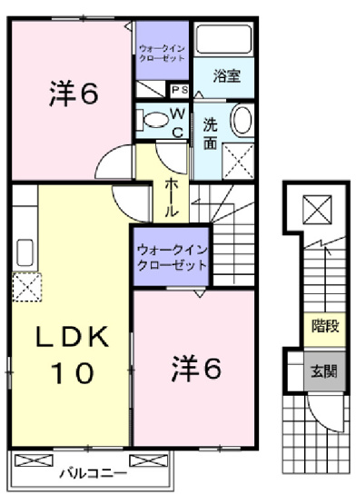 【間取り】 | ヴェル　ボナール