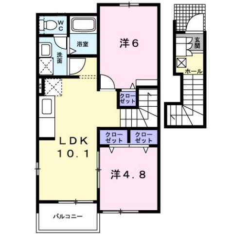 ハナミズキＡの間取り