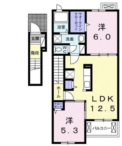 ノイエツァイト　ⅤＢの間取り