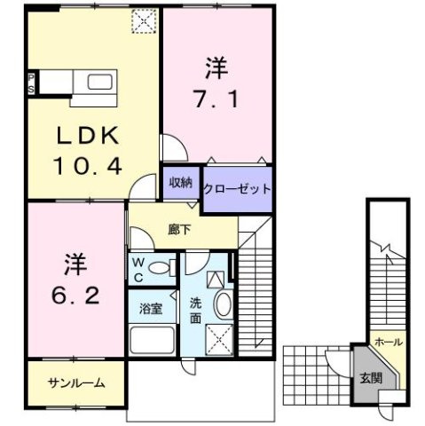 【間取り】 | スプレンドルＡ