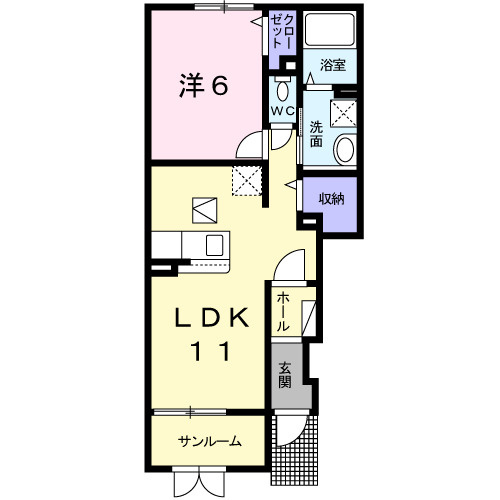 【間取り】 | フレックス　タウン　壱番館