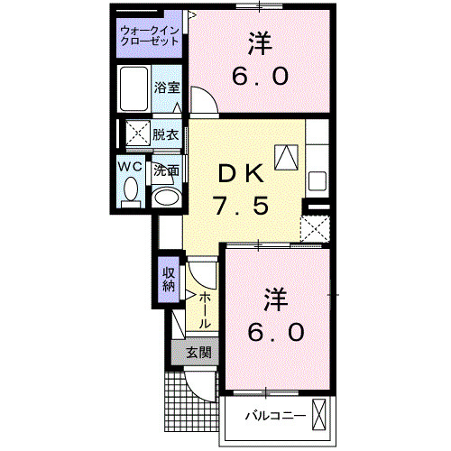 フレイグラント　オリーブの間取り