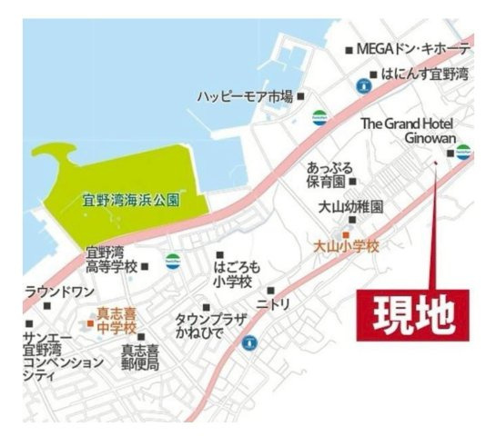 宜野湾市大山4丁目新築戸建て 2号棟の地図