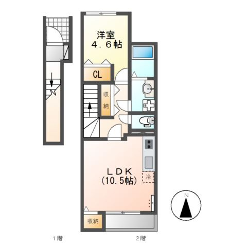 ベルゾーネ中村の間取り