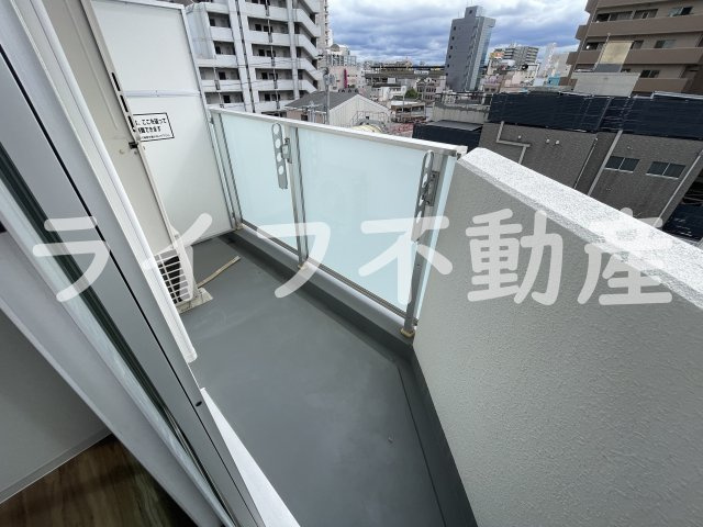 The K’s Villeのバルコニー|外からの目が気にならないバルコニーで洗濯物が干せます