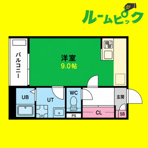 Patina御器所(パティーナゴキソ)　名古屋市賃貸　仲介手数料無料の間取り