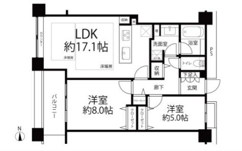 【間取り】 | TOKYO SEA SOUTH ブランファーレ