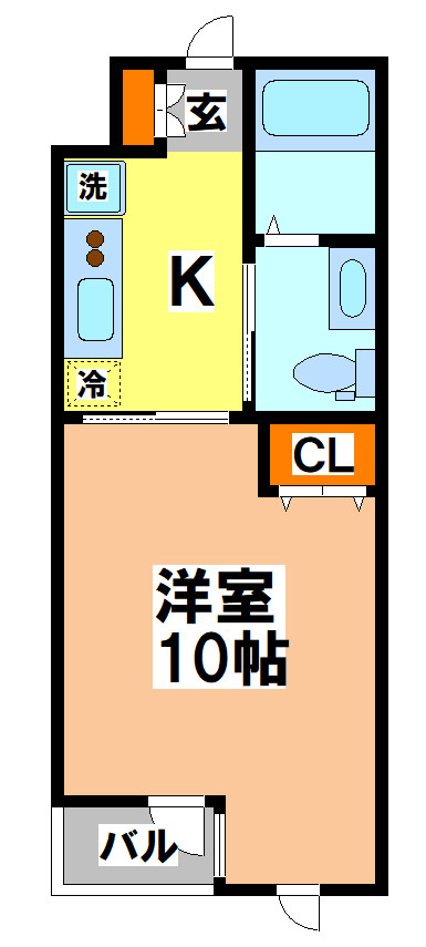 三鷹市牟礼２丁目の賃貸マンションの間取り