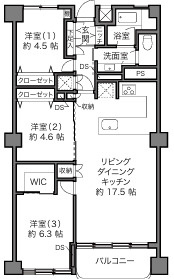 シャトー東洋の間取り