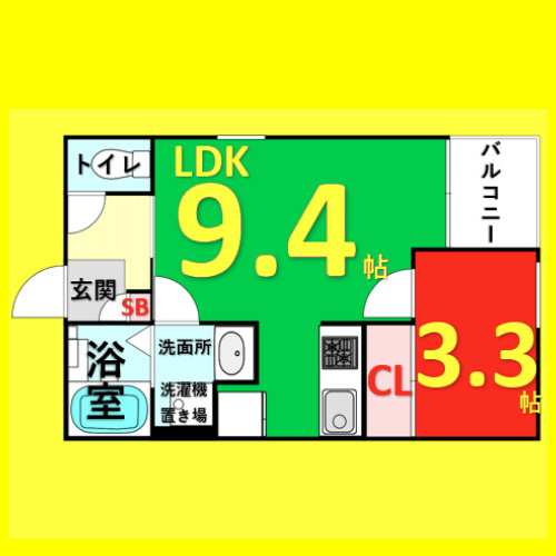 REGALESTシャルマン　名古屋市賃貸　仲介手数料無料の間取り
