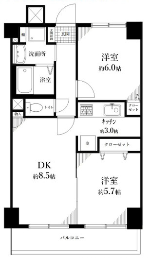 アドリーム亀戸の間取り