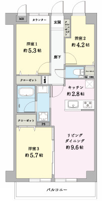 マイキャッスル木場公園の間取り