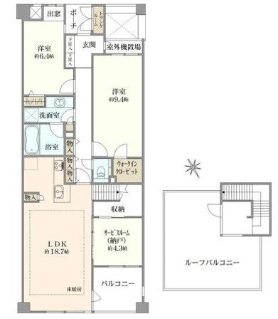 リビオ目白西坂ヒルテラスの間取り
