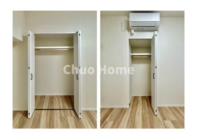 ダイアパレス亀戸・立花の収納|居室にはクローゼットを完備し、自由度の高い家具の配置が叶うシンプルな空間です。お子様の成長と必要になる子供部屋を与えるにはぴったりの間取りですね。