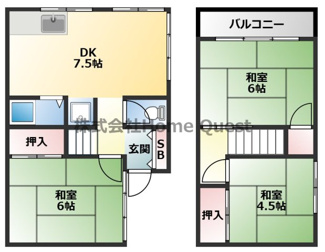 【間取り】 | 福万寺町南3丁目戸建