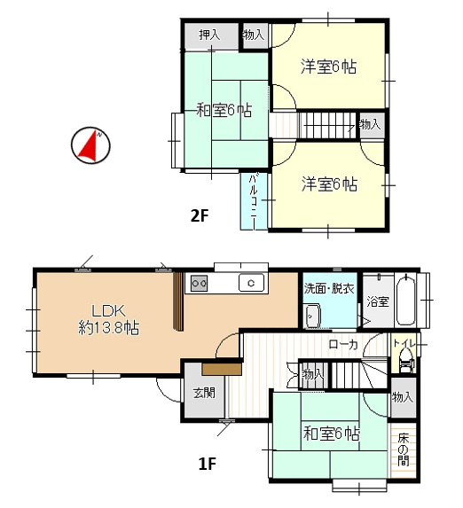 新潟市西区大学南1丁目の間取り