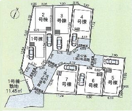 藤沢市城南第６（Ⅰ期）　新築戸建　全7棟5号棟の区画図