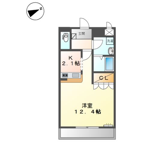 フレッシュパレス堀越の間取り