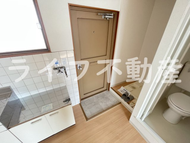 福寿マンション１号館の玄関|明るい玄関です