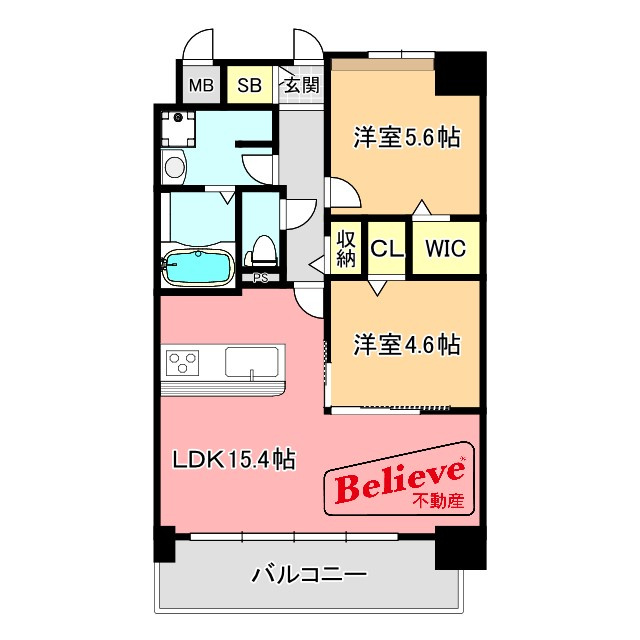 ルシエルの間取り|使い勝手の良い間取りです♪