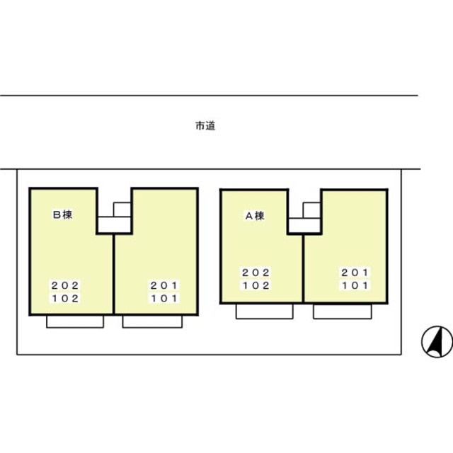 クレールパビヨン　Aのその他|現地配置図。