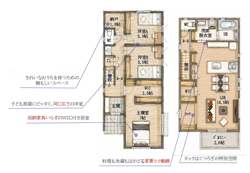 入間市久保稲荷4丁目・全1棟　新築一戸建　～収納豊富～