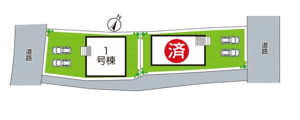 亀岡市河原町　第2期　新築一戸建ての区画図|全２区画