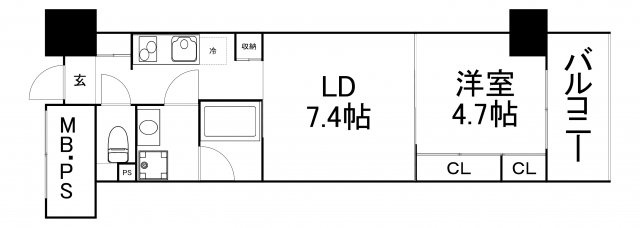 【間取り】 | 天満橋ケルスコートParkView