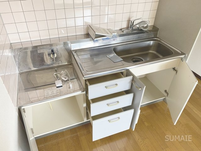 ソレアードミシマのキッチン|ガスコンロ設置可能です！