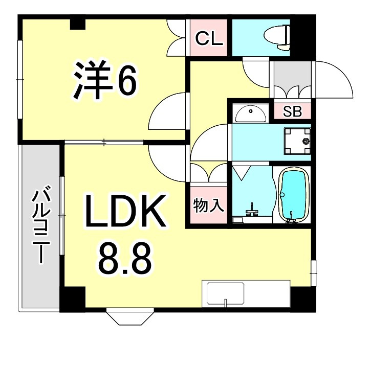 ソレイユ段上の間取り