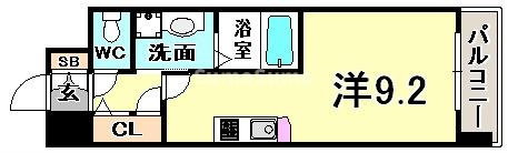 エスリード神戸三宮パークビューの間取り