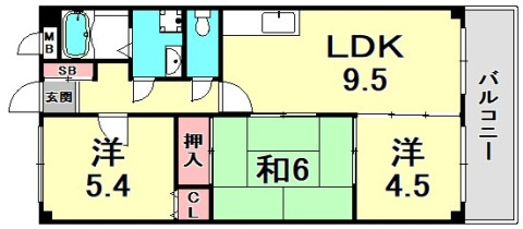 ベルコート相楽園の間取り