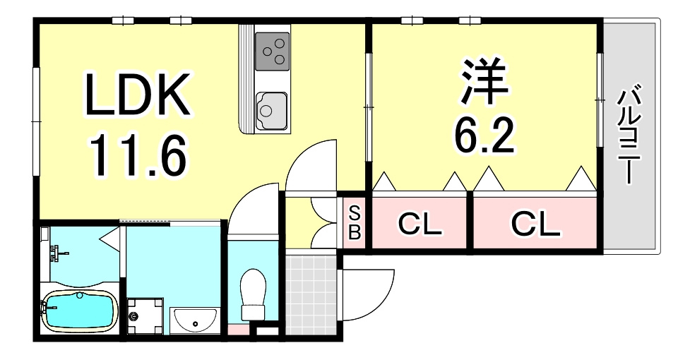 パラドール宝塚の間取り
