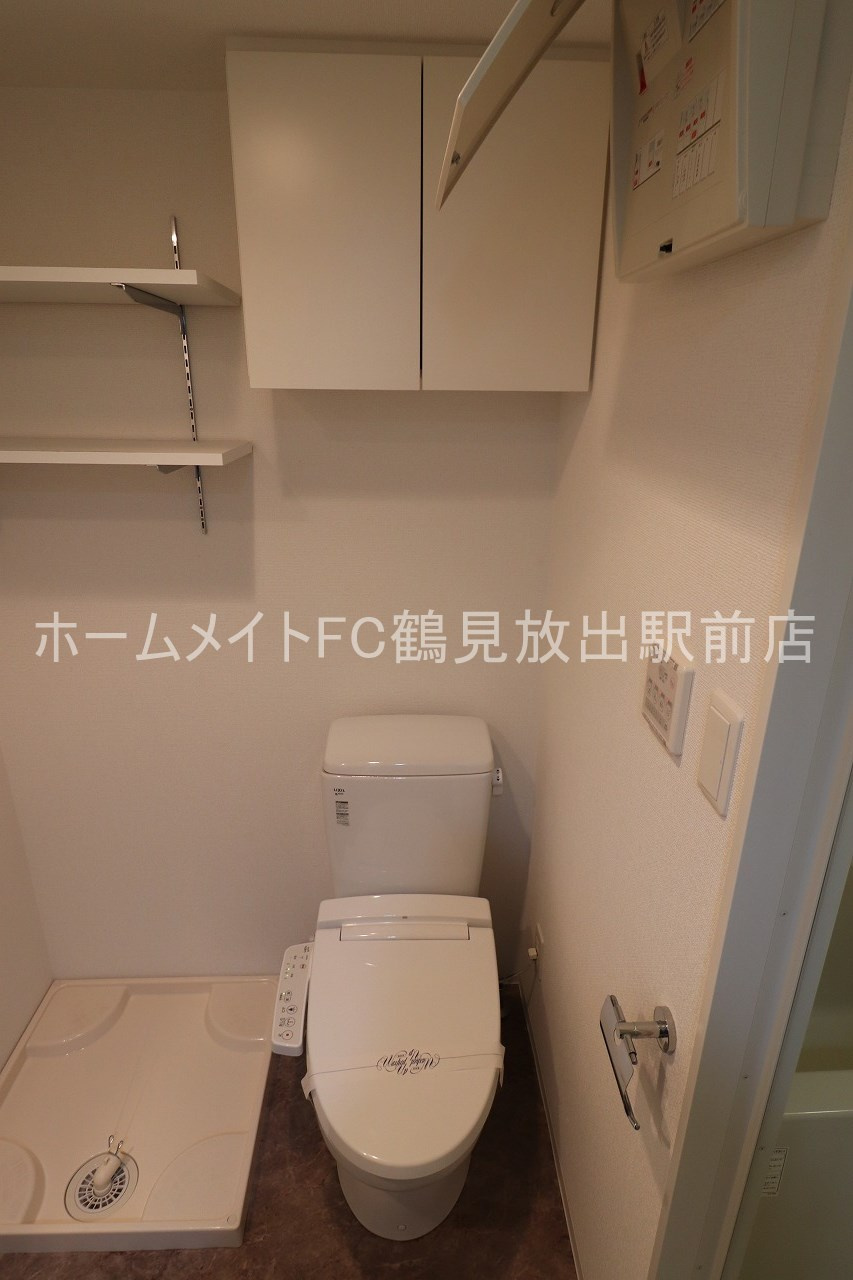 東大阪市高井田本通７丁目の賃貸マンションのトイレ