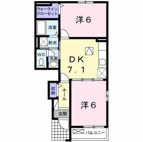 ブライト　ヴィラ　２の間取り